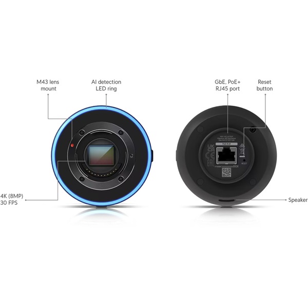 Ubiquiti UVC-AI-DSLR UniFi Protect 8MP széles látószögű Bullet IP kamera