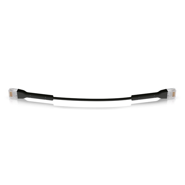 Ubiquiti UniFi Cat6 UTP 22cm fekete patch kábel