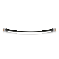 Ubiquiti UniFi Cat6 UTP 22cm fekete patch kábel