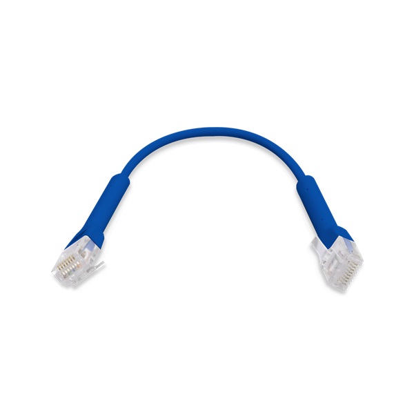 Ubiquiti UniFi Cat6 UTP 22cm kék patch kábel