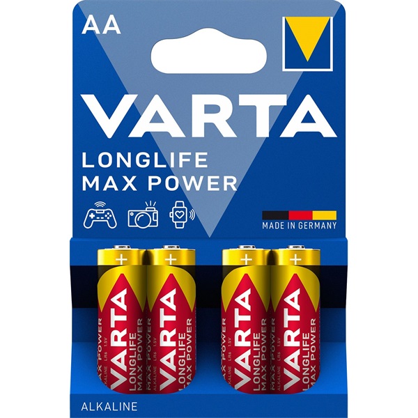 Varta 4706101404 Max Tech AA alkáli ceruza elem 4db/bliszter