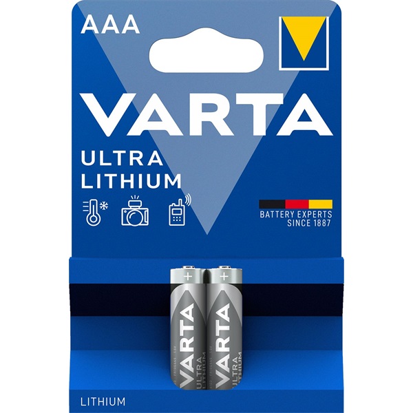 Varta 6103301402 Professional Lithium AAA (LR3) mikro ceruza elem 2db/bliszter