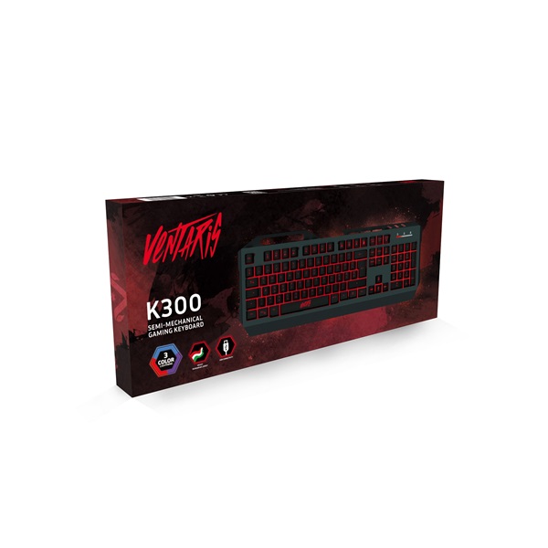 Ventaris K300 RGB HUN gamer billentyűzet