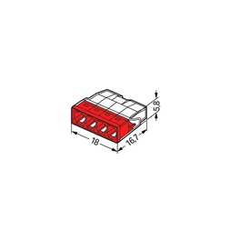 WAGO 2273-204 COMPACT 100 db/csomag vezetékösszekötő