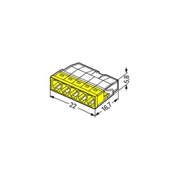 WAGO 2273-205 100 db/csomag COMPACT vezetékösszekötő