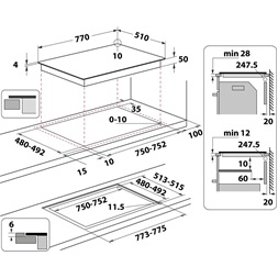 Whirlpool WF S0377 NE/IXL beépíthető indukciós főzőlap