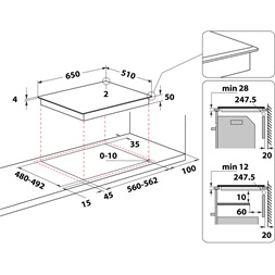 Whirlpool WF S4665 CPBF indukciós főzőlap