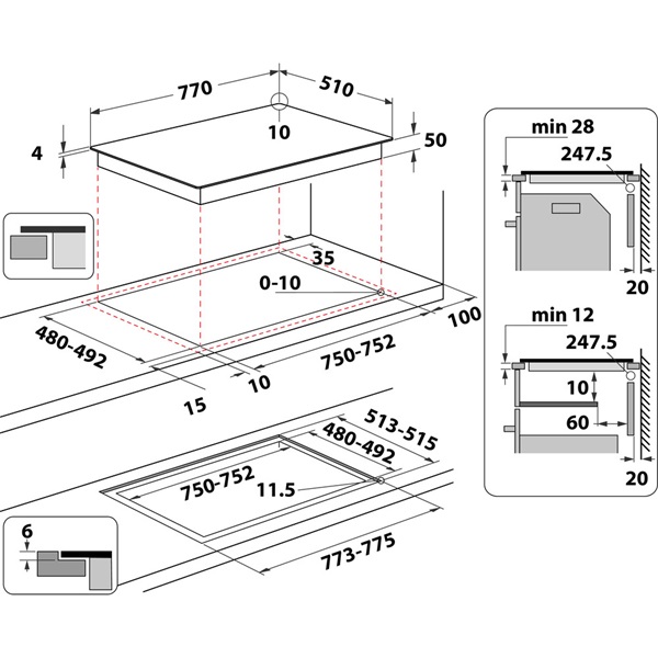 Whirlpool WL S3777 NE indukciós főzőlap