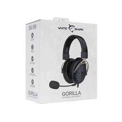 White Shark GORILLA GH-2341B/G fekete/ezüst gamer fejhallgató