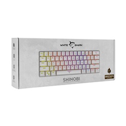 White Shark SHINOBI GK-2022W/BR-HU fehér mechanikus gamer billentyűzet