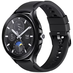 Xiaomi Watch 2 Pro fluorgumi szíjas fekete okosóra