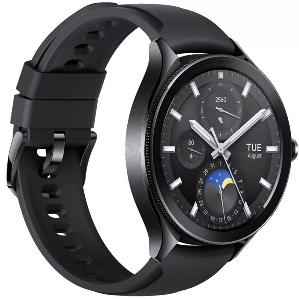 Xiaomi Watch 2 Pro fluorgumi szíjas fekete okosóra