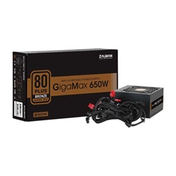 Zalman GigaMax ZM650-GVII 650W 80+ Bronz ventillátorral dobozos tápegység