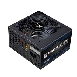 Zalman MegaMax ZM500-TXII(V2) 500W 80+ ventillátorral dobozos tápegység