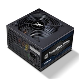 Zalman MegaMax ZM600-TXII(V2) 600W 80+ ventillátorral dobozos tápegység