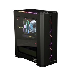 Zalman X3 fekete (táp nélküli) ablakos ATX ház