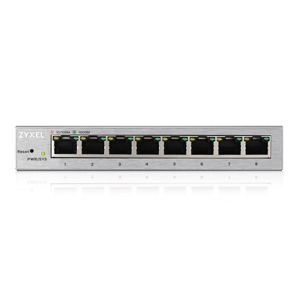 ZyXEL GS1200-8 8port GbE LAN web menedzselhető asztali switch